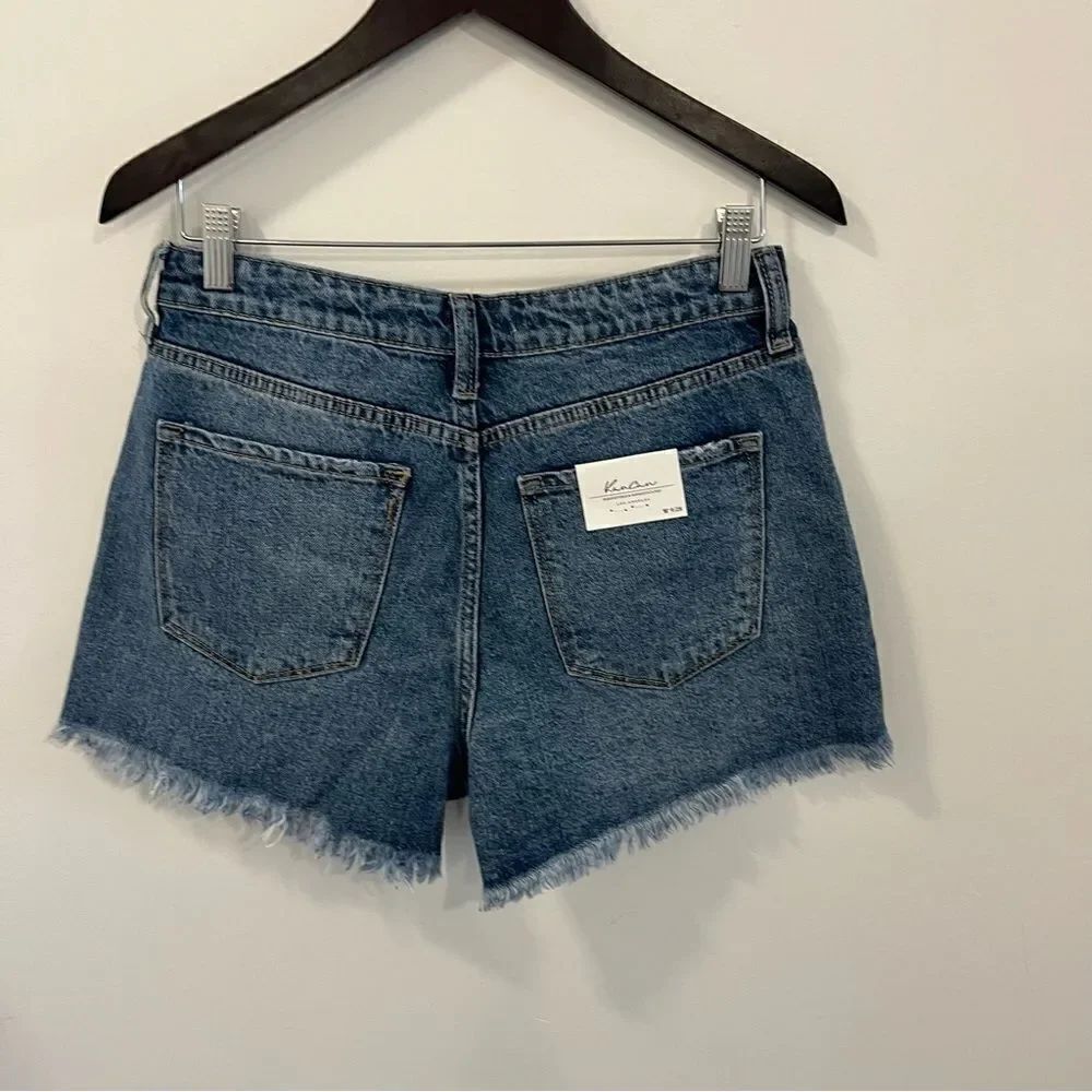 KanCan ISABELLE HIGH RISE MOM SHORTS NEW Size 9/28 - Picture 8 of 14